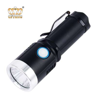 China Manufacturer Aluminium Alloy Portable Rechargeable LED Zoom flashlight