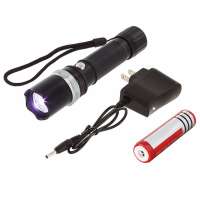 3W LED Aluminum Rechargeable Police Security LED Swat Flashlight