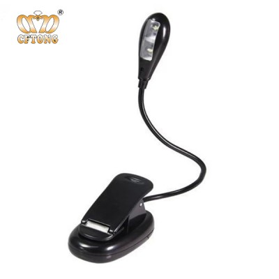 High power rechargeable Flexible led clip on reading battery powered book light for reading in bed reading lamp